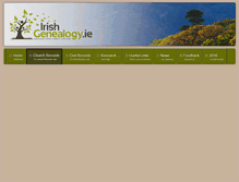 Tablet Screenshot of churchrecords.irishgenealogy.ie